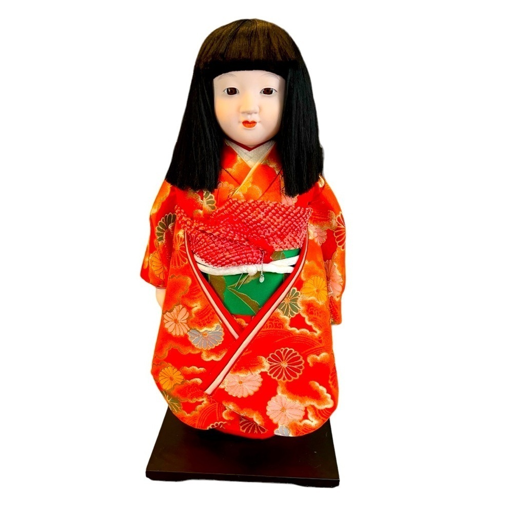 House of Global Art Hand-Painted Japanese Ichimatsu Doll​​​​